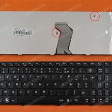 LENOVO Ideapad Z560 Z560A Z565A G570 BLACK FRAME BLACK OEM FR N/A Laptop Keyboard (OEM-B)