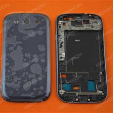 Complete (Upper Frame+Middle Frame+Battery Cover)For SAMSUNG Galaxy S3,BLUE Back Cover SAMSUNG I9300