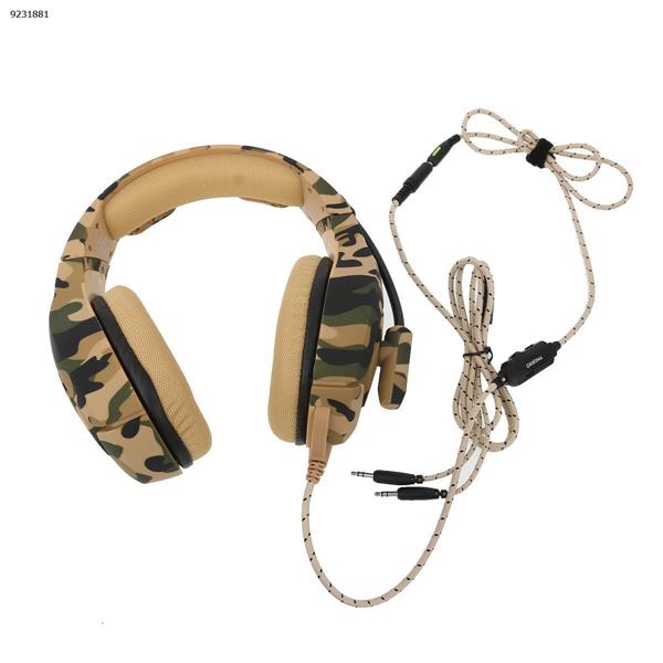  ONIKUMA K1-B Camouflage Series Headphones for games （Camouflage and Yellow） Headset K1-B CAMOUFLAGE