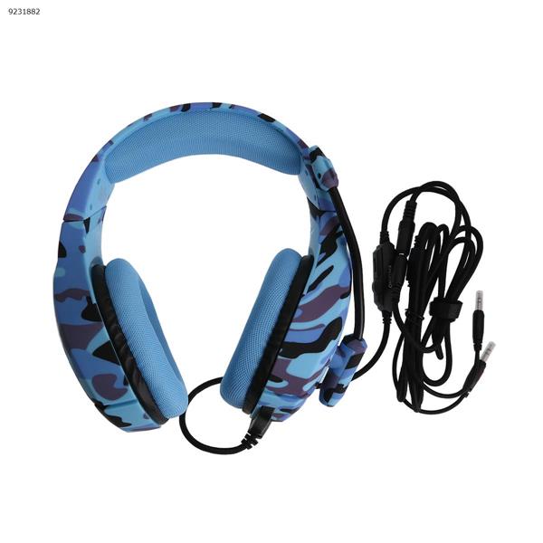  ONIKUMA K1-B Camouflage Series Headphones for games （Navy Blue） Headset K1-B Camouflage