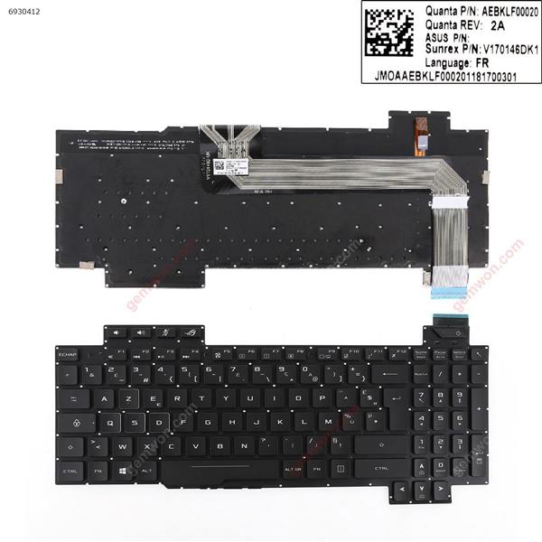 Asus GL503GE  BLACK (Without FRAME,Backlit,WIN8)  FR AEBKLLF00020                  V17046DK1 Laptop Keyboard (OEM-A)