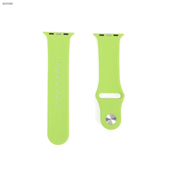 Applicable iwatch1234 silicone strap Apple Watch with apple watch band monochrome watch strap (green) 38-40MM Other IWATCH1234