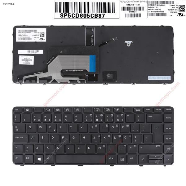 HP 430 g3 g4 440 g3 g4 446 g3 BLACK Frame BLACK(Backlit,Win8) PO X16 BFFNQ3B6W9800A Laptop Keyboard (Original)