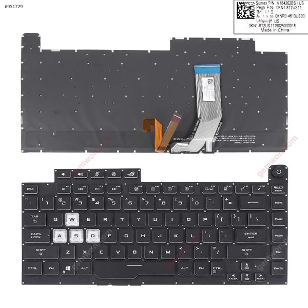 ASUS ROG Strix Scar III G512 L 3 PLUS G531 S5D G531GT G531G  g531gu g531gd BLACK ((Full Colorful Backlit,WIN8)) US OKN1-8TUS11 OKNPRO-4613US00 Laptop Keyboard (Original)
