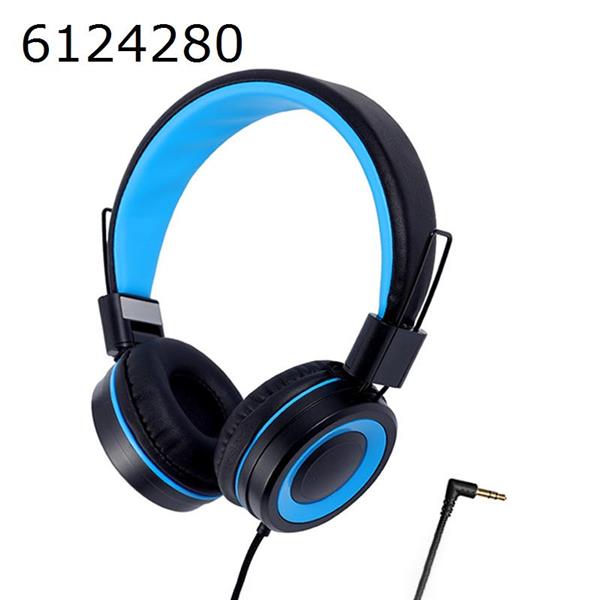 Mobile phone music earphones, children's head-mounted wired, computer notebook tablet earphones, blue and black Headset OH920