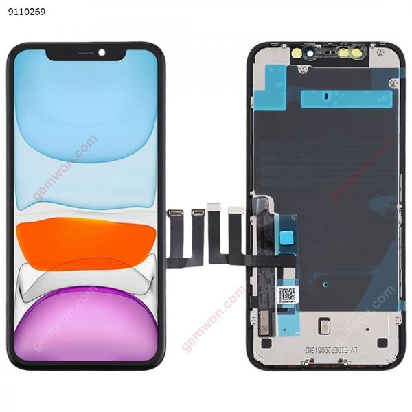 LCD Screen and Digitizer Full Assembly for iPhone 11(Black) iPhone Replacement Parts Apple iPhone 11