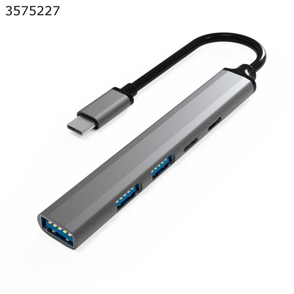 Best Type-C 5 in 1 USB Hub super speed USB3.0 adapter PD fast charger Aluminum alloy docking station USB HUB U5