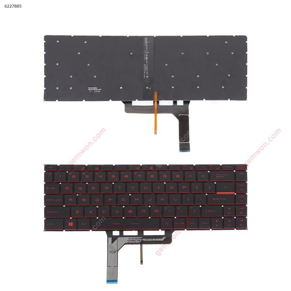 MSI GS65 GF63 GF63 8RC GF63 8RD GF63 Thin 9SC (Red Printing ,Red Backlit Win8) US NSK-FDDBN 1D  P/N 9Z。NENBN。D1D  S/N  S1N3EUS2A2D1000L09001650 Laptop Keyboard (Original)