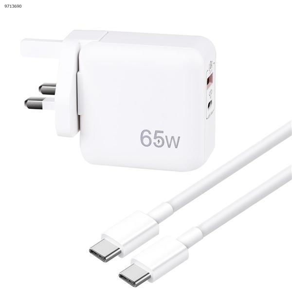 Samsung Type C charger 65W GaN charger 1C1A, US Plug & UK Converter Adapter, PD fast charging suitable for Type C Mobile Phone, tablet, notebook Charger & Data Cable US UK 65W 1m