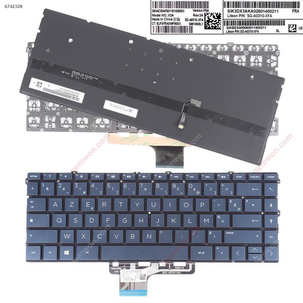 ​HP 13-aw0150tu 13-aw0160tu 13-aw0170tu Dark Blue（Backlit,Without FRAME） FR X3A P/N SG-A0310-XFA Laptop Keyboard (Original)