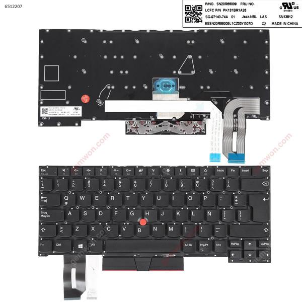 IBM Thinkpad T490s T495s BLACK (With Point,Without Frame) LA SN20R66009 PK131BR1A26 Laptop Keyboard (Original)