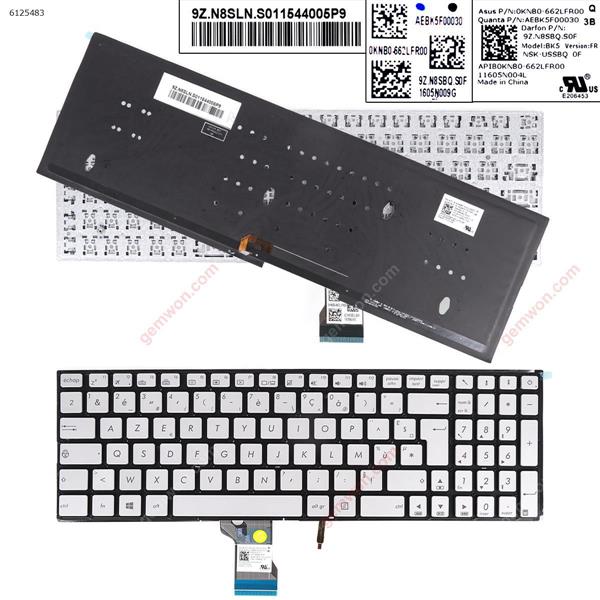 Asus ZenBook Pro UX501 UX501J UX501JW UX501VW SILVER（Backlit,Without FRAME,For Win8） FR N/A Laptop Keyboard (Original)