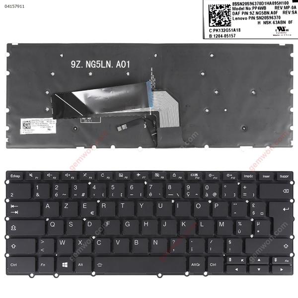 LENOVO 14W GEN 1 BLACK（Backlit，Without FRAME，win8）Disassemble FR N/A Laptop Keyboard ()