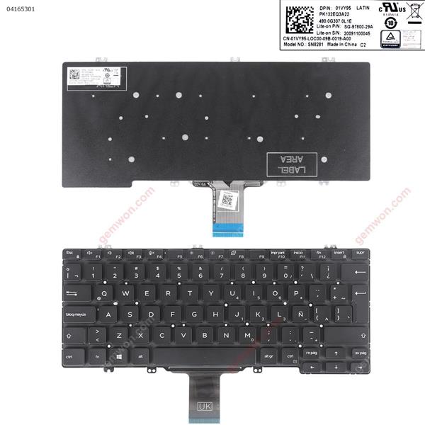 Dell  7300 5300 5310 BLACK(Without Backlit,win8) LA N/A Laptop Keyboard ()
