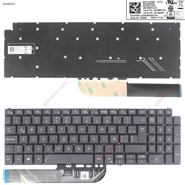 Dell 7591 7590 P83F 5580 5584 5593 5598 GRAY(Without Backlit,win8) LA N/A Laptop Keyboard ()