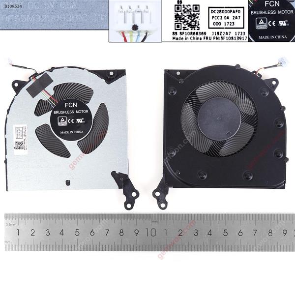 LENOVO 2020 R7000 Y550-15 Y7000P CPU 5V With cover，ORG Laptop Fan N/A