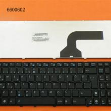 ASUS G60 BLACK FRAME BLACK TR NSK-UGA0T 9J.N2J82.A0T 0KN0-E02TU03 04GNV32KTU00-3 V111462AK1 NSK-UGC0T 9J.N2J82.C0T 04GNV32KTV01-3 Laptop Keyboard (OEM-B)