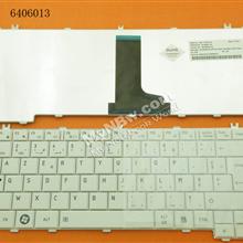 TOSHIBA L600 L630 L640 L640D L645 L645D WHITE FR NSK-TM1GV 0F 9Z.N4VGV.10F 6037B0051413 Laptop Keyboard (OEM-B)