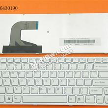 SONY VPC-S Series SILVER FRAME WHITE US NSK-SA5SQ 1D 9Z.N3VSQ.51D 14877813 NSK-SA5SQ 01 9Z.N3VSQ.501 AEGD3U00020 148778121 Laptop Keyboard (OEM-B)