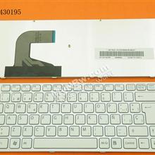 SONY VPC-S Series SILVER FRAME WHITE SP NSK-SA5SQ 0S 9Z.N3VSQ.50S AEGD3P00020 148778251 Laptop Keyboard (OEM-B)