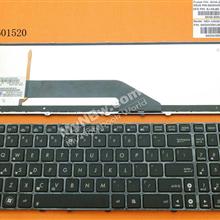 ASUS K50 BLACK FRAME BLACK Backlit US NSK-UGQ01 9J.N2J82.Q01 04GNV33KUS04-3 Laptop Keyboard (OEM-B)