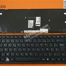 SONY VPC-EA BLACK FRAME BLACK FR 550102L30-55-G MP-09L16F0 Laptop Keyboard (OEM-B)