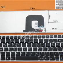 SONY VPC-YA VPC-YB SILVER FRAME BLACK TR 9Z.N5USW.00T A1803985A SC0SW 0T A1807437A Laptop Keyboard (OEM-B)