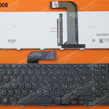 DELL NEW Inspiron 17R N7110 BLACK FRAME GRAY(Backlit ) IT NSK-DZ0BQ  AEGM7I00020.0YNW3 Laptop Keyboard (OEM-B)