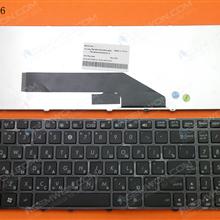ASUS K50 BLACK FRAME BLACK RU MP-07G73RU-5283 04GNVK5KRU01-2 Laptop Keyboard (OEM-B)