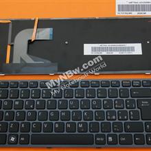 SONY VPC-S Series BLACK FRAME BLACK Backlit IT AEGD3I00110 NSK-SA0BQ 0E 9Z.N3TBQ.00E 20101105 Laptop Keyboard (OEM-B)