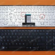SONY VPC-EB BLACK FRAME BLACK(Without foil) LA N/A Laptop Keyboard (OEM-B)