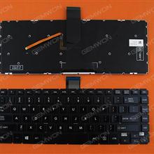 TOSHIBA L40-B GLOSSY (Without FRAME, Win8,Backlit) US 0KN0-VP4US12   MP-13R53USJ528 Laptop Keyboard (OEM-B)