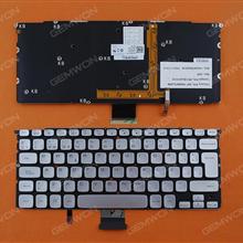 DELL XPS 14Z L412z series SILVER Backlit (Without FRAME,Win8) SP MP-10K86F0J698  PK130JN1A12 Laptop Keyboard (OEM-B)