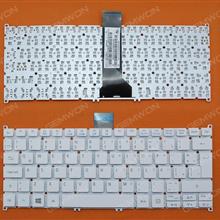 ACER V5-122P WHITE (For Win8,Without FRAME,Without foil) LA 9Z.N9RSW.21E R72SW 1E Laptop Keyboard (OEM-B)