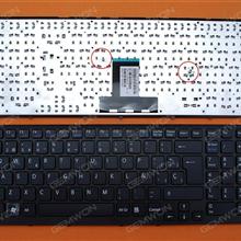 SONY VPC-EB BLACK FRAME BLACK(Without foil) SP N/A Laptop Keyboard (OEM-B)