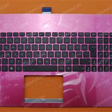 ASUS X501A PINK COVER +BLACK KEYBOARD TR MP-11N66TQ-920   AEXJ5A00010 Laptop Keyboard (OEM-B)