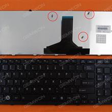 TOSHIBA Satellite A660 A665 BLACK FRAME BLACK（Reprint） US N/A Laptop Keyboard (Reprint)