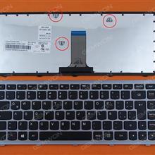 LENOVO flex 14 G400S Silver FRAME BLACK (For Win8) LA 25213508  MP-12U96LA-6863 Laptop Keyboard (OEM-B)