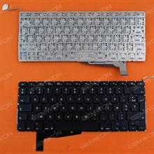 APPLE Macbook Pro A1286 BLACK (For 2008, For Backlit) FR N/A Laptop Keyboard (OEM-A)