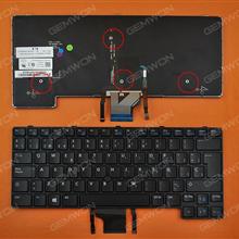 DELL E6430U BLACK FRAME BLACK(Backlit,with point stirt,For Win8) SP V136425AK   PK130R82A15 Laptop Keyboard (OEM-B)