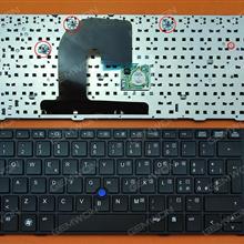 HP EliteBook 8460P BLACK FRAME BLACK (With BLACK Point stick) IT N/A Laptop Keyboard (OEM-B)