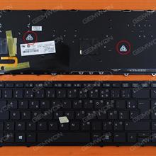 HP EliteBook 840 G1 850 G1 BLACK FRAME BLACK (Backlit,with point,Win8) FR 6037B0085805 Laptop Keyboard ( )