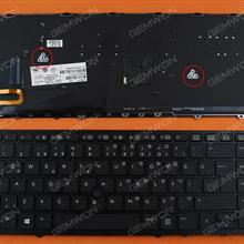HP EliteBook 840 G1 850 G1 BLACK FRAME BLACK (Backlit,with point,Win8) TR N/A Laptop Keyboard (OEM-B)