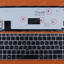 HP EliteBook Folio 9470m SILVER FRAME BLACK (Backlit,Win8) LA N/A Laptop Keyboard (OEM-B)