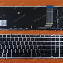 HP ENVY 15-j Series SILVER FRAME BLACK( BLACKlit, For Win8) AR N/A Laptop Keyboard (OEM-B)