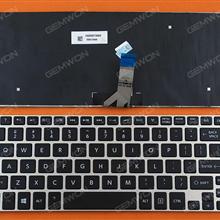 TOSHIBA Satellite NB10 NB15 Silver FRAME BLACK (Win8) US N/A Laptop Keyboard (OEM-B)