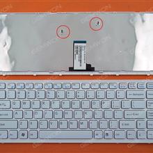 SONY VAIO VPC-EG WHITE FRAME WHITE US 9Z.N7ASW.101  148970211 Laptop Keyboard (OEM-B)
