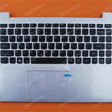 LENOVO U430P SILVER COVER FRAME BLACK(Backilt,For Win8) US S/N TF5020000ED PN:1KAFZZU003J Laptop Keyboard (OEM-B)