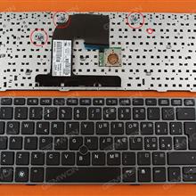 HP EliteBook 8460P SILVER FRAME BLACK (With BLACK Point stick) IT N/A Laptop Keyboard (OEM-B)