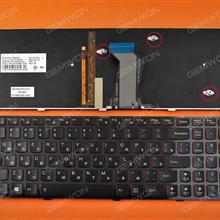 LENOVO Y500 BLACK FRAME BLACK(Red side,Backlit,For Win8) RU 25205485  PK130RR3Z05  9Z.N5SBC.40R Laptop Keyboard (OEM-B)